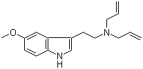 structure of CAS# 928822-98-4, N,N-Diallyl-5-methoxytryptamine;5-Methoxy-N,N-diallyl-1H-indole-3-ethanamine