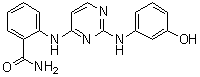 2-[[2-[(3-Hydroxyphenyl)amino]-4-pyrimidinyl]amino]benzamide molecular structure (CAS 929007-72-7)