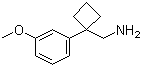 [1-(3-甲氧基苯基)环丁基]甲胺分子结构 (CAS 92902-95-9)
