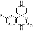 structure of CAS# 92926-32-4, 6-Fluorospiro[4H-3,1-benzoxazine-4,4'-piperidin]-2(1H)-one
