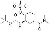 (1R,2R,4S)-2-[(tert-Butoxycarbonyl)amino]-4-[(dimethylamino)carbonyl]cyclohexyl methanesulfonate molecular structure (CAS 929693-31-2)
