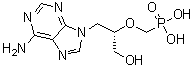 结构式 CAS# 92999-29-6, 9-[(S)-3-羟基-2-(膦酰甲氧基)丙基]腺嘌呤