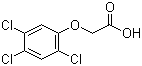 2,4,5-三氯苯氧乙酸分子结构 (CAS 93-76-5)