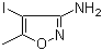 3-Amino-4-iodo-5-methylisoxazole molecular structure (CAS 930-85-8)