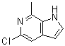 结构式 CAS# 930790-54-8, 5-氯-7-甲基-1H-吡咯并[2,3-c]吡啶