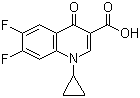 1-Cyclopropyl-1,4-dihydro-6,7-difluoro-4-oxoquinoline-3-carboxylic acid molecular structure (CAS 93107-30-3)