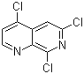 structure of CAS# 931100-02-6, 4,6,8-Trichloro-1,7-naphthyridine