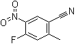 structure of CAS# 932375-18-3, 4-Fluoro-2-methyl-5-nitrobenzonitrile