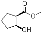 (1R,2S)-rel-2-Hydroxycyclopentanecarboxylic acid methyl ester molecular structure (CAS 933-92-6)
