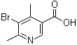 5-Bromo-4,6-dimethylnicotinic acid molecular structure (CAS 93350-01-7)