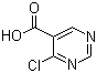 结构式 CAS# 933686-33-0, 4-氯嘧啶-5-甲酸