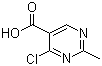 4-Chloro-2-methyl-5-pyrimidinecarboxylic acid molecular structure (CAS 933702-81-9)