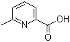 structure of CAS# 934-60-1, 6-Methyl-2-pyridinecarboxylic acid;6-Methylpicolinic acid