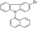 9-(1-萘基)-3-溴咔唑分子结构 (CAS 934545-83-2)