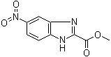 structure of CAS# 93521-65-4, 5-Nitro-1H-benzimidazole-2-carboxylic acid methyl ester;2-(Methoxycarbonyl)-5-nitrobenzimidazole