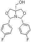 structure of CAS# 935467-97-3, (3R,5S,7aS)-[3,5-Bis(4-fluorophenyl)tetrahydro-1H-oxazolo[3,4-c]oxazol-7a-yl]methanol;TH 237A; meso-GS 164