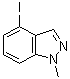 structure of CAS# 935661-15-7, 4-Iodo-1-methyl-1H-indazole