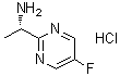 结构式 CAS# 935667-21-3, (alphaS)-5-氟-alpha-甲基-2-嘧啶甲胺盐酸盐