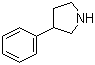 结构式 CAS# 936-44-7, 3-苯基吡咯烷
