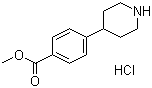 structure of CAS# 936130-82-4, Methyl 4-(4-piperidyl)benzoate hydrochloride;4-(4-Methoxycarbonylphenyl)piperidine hydrochloride