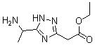 5-(1-Aminoethyl)-1H-1,2,4-triazole-3-acetic acid ethyl ester molecular structure (CAS 936940-52-2)