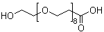 structure of CAS# 937188-60-8, 3-[(23-Hydroxy-3,6,9,12,15,18,21-heptaoxatricos-1-yl)oxy]propanoic acid