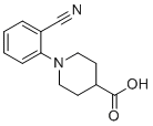 1-(2-Cyanophenyl)piperidine-4-carboxylic acid molecular structure (CAS 937601-79-1)