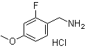 2-Fluoro-4-methoxybenzenemethanamine hydrochloride molecular structure (CAS 937783-85-2)