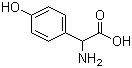 结构式 CAS# 938-97-6, 4-羟基苯甘氨酸; 对羟基苯甘氨酸