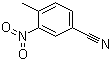 结构式 CAS# 939-79-7, 4-甲基-3-硝基苯甲腈; 4-甲基-3-硝基苯腈