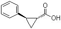trans-2-Phenylcyclopropane-1-carboxylic acid molecular structure (CAS 939-90-2)