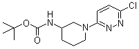 N-[1-(6-氯-3-哒嗪基)-3-哌啶基]氨基甲酸叔丁酯分子结构 (CAS 939986-08-0)