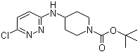 结构式 CAS# 939986-10-4, 4-[(6-氯-3-哒嗪基)氨基]-1-哌啶甲酸叔丁酯