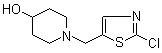 1-[(2-氯-5-噻唑基)甲基]-4-哌啶醇分子结构 (CAS 939986-50-2)