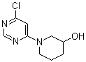 1-(6-Chloro-4-pyrimidinyl)-3-piperidinol molecular structure (CAS 939986-73-9)