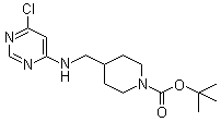 tert-Butyl 4-[[(6-chloropyrimidin-4-yl)amino]methyl]piperidine-1-carboxylate molecular structure (CAS 939986-79-5)