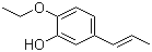 结构式 CAS# 94-86-0, 浓馥香兰素; 2-乙氧基-5-(1-丙烯基)苯酚