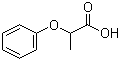 2-苯氧基丙酸分子结构 (CAS 940-31-8)