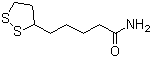 structure of CAS# 940-69-2, (+/-)-alpha-Lipoamide;5-(1,2-Dithiolan-3-yl)valeramide; alpha-Lipoic amide; DL-6,8-Thioctic acid amide