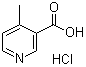 structure of CAS# 94015-05-1, 4-Methylnicotinic acid hydrochloride