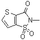 2-Methylthieno[2,3-d]isothiazol-3(2H)-one 1,1-dioxide molecular structure (CAS 94040-09-2)