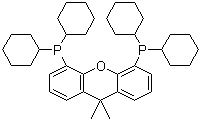 结构式 CAS# 940934-47-4, 9,9-二甲基-4,5-双(二环己基膦基)-9H-氧杂蒽