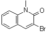 3-溴-1-甲基-2(1H)-喹啉酮分子结构 (CAS 941-91-3)
