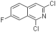 结构式 CAS# 941294-25-3, 1,3-二氯-7-氟异喹啉