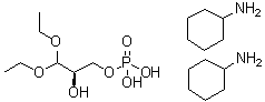 (R)-3,3-Diethoxy-1,2-propanediol 1-(dihydrogen phosphate) compd. with cyclohexanamine (1:2) molecular structure (CAS 94200-60-9)