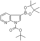 structure of CAS# 942070-47-5, 1-Boc-7-azaindole-3-boronic acid pinacol ester