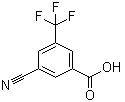 结构式 CAS# 942077-16-9, 3-氰基-5-(三氟甲基)苯甲酸