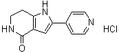structure of CAS# 942425-68-5, 1,5,6,7-Tetrahydro-2-(4-pyridinyl)-4H-pyrrolo[3,2-c]pyridin-4-one hydrochloride