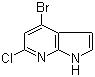 structure of CAS# 942920-50-5, 4-Bromo-6-chloro-7-azaindole