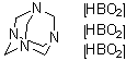 1,3,5,7-Tetraazatricyclo[3.3.1.1(3,7)]decane, compd. with boric acid (HBO2) (1:3) molecular structure (CAS 94313-53-8)
